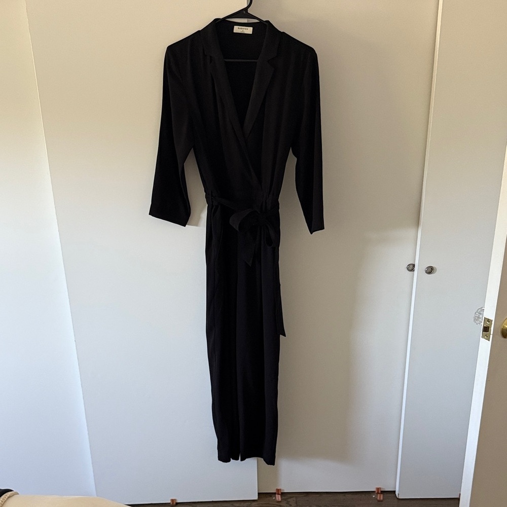 Elegant Black Long Sleeve Jumpsuit